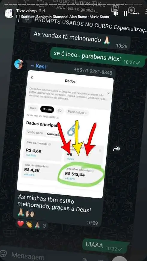 Resultado compartilhado por aluno 5